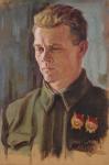 Стронк Г.А. Портрет комиссара партизанского отряда "Вперед" Пивуева М.П. 1944